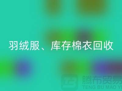 服裝尾貨回收公司：羽絨服、庫存棉衣和連衣服的環保再生