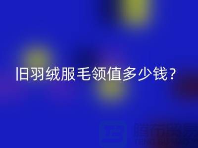 真皮毛領回收:羽絨服毛領值多少錢?