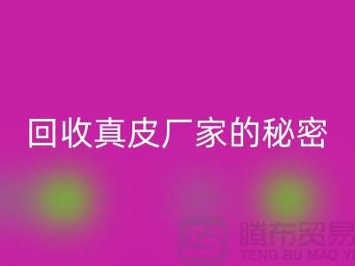 回收真皮廠家的秘密：打造環(huán)保時尚的循環(huán)經(jīng)濟